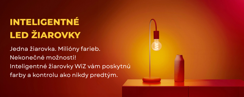Inteligentné LED WiZ žiarovky rôznych tvarov a farieb svetla, odborné poradenstvo a tovar skladom za najlepšie ceny jedine na FEIM.sk