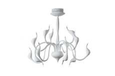 AZZARDO AZ0045 DECOline SNAKE WHITE stropné závesné svietidlo 12xG4 20W IP20 biela
