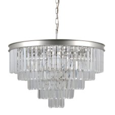 Italux PND-44372-11A-SLVR-BRW závesné svietidlo Verdes D670mm 11x40W E14 strieborná