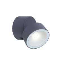 5626101125 LUTEC TRUMPET venkovní nástěnné LED otočné svítidlo 6,7W 600Lm 4000K šedá IP54