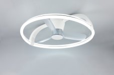 TRIO Reality R64262131 STOCKHOLM Stropné svietidlo s ventilátorom D730mm SMD LED 37W/4300lm 2700-6500K biela, diaľkový ovládač