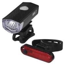 EMOS P3923 LED predné/zadné nabíjacie svietidlo na bicykel 90lm čierna