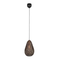 TRIO 365300104 ZIVA závesné svietidlo D230mm 1xE27 čierna, starožitná mosadz