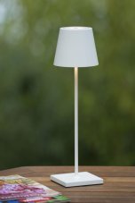 LUCIDE 27888/04/31 JUSTIN exteriérové stolové svietidlo LED 2,2W 154lm 3000K IP54 biela, stmievateľné