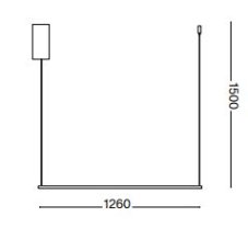 Ideal Lux 341033 ESSENZE závesné svietidlo LED 19W 2100/1320lm 2700K čierna