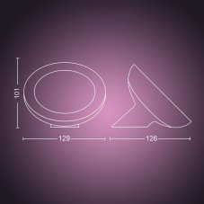 Philips HUE Bloom Gen4 EU/UK dekoračné stolové LED svietidlo 7.1W/500lm 2000-6500K biela Bluetooth