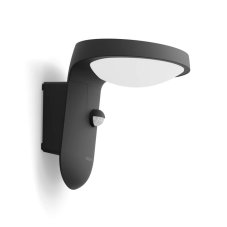 Philips 8719514476950 Tyla solárne exteriérové nástenné svietidlo LED so senzorom 1,2W 255lm/55lm 4000K antracit