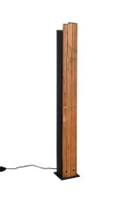 TRIO 463300330 KARUNI stojacia lampa V1210mm 3xE27 čierna, drevo
