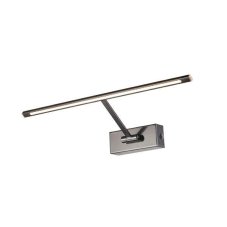AZZARDO AZ2647 DECOline MONALISA 46 BLACK CHROME nástenné LED svietidlo 8W/275lm IP20 mosadz