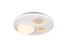 TRIO 643110131 PEBBLE stropné svietidlo D500mm SMD LED 36W/4500lm 2700-6000K biela matná, diaľkový ovládač