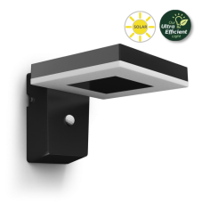 Philips 8720169265745 UltraEfficient Solar Zonal solárne nástenné svietidlo so senzorom PIR LED 1,3W 250/25lm 3000K IP44 čierna