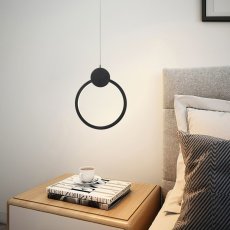 IMMAX 07233L NEO LITE OVALE Inteligentné závesné LED svietidlo 18W 26cm čierna