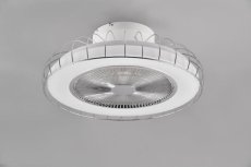 TRIO WIZ R64122106 SANDFJORD stropné svietidlo s ventilátorom SMD LED D520mm 30W/3420lm 2700-6500K chrómová, stmievateľné, diaľkový ovládač