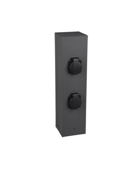 9964-42 TRIO GARDEN SOCKET vnější zásuvkový zahradní sloupek se 4 zásuvkami max.3600W antracit