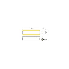 REDO 90410 DASH exteriérové nástenné svietidlo SMD LED 15,5W 868lm 4000K IP65 hnedá