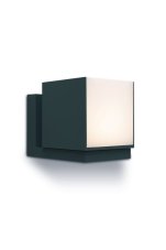 LUTEC 5193803012 CUBA exteriérové nástenné svietidlo LED 12,2W 500lm 3000K IP54 matná čierna, otočná hlavica 350°