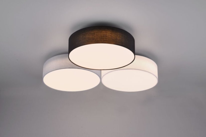 TRIO 621910317 LUGANO stropné svietidlo LED D645mm 38W/4200lm 3000K biela, šedá, čierna, switchdimmer