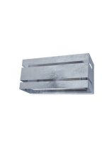 LUTEC 5011602461 VIDAR exteriérové nástenné svietidlo E27 40W IP54 galvanizovaný povrch