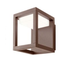 REDO 90441 XIERA vonkajšie nástenné svietidlo SMD LED 11W 1400/946lm 2900-3000K IP54 hrdzavohnedá