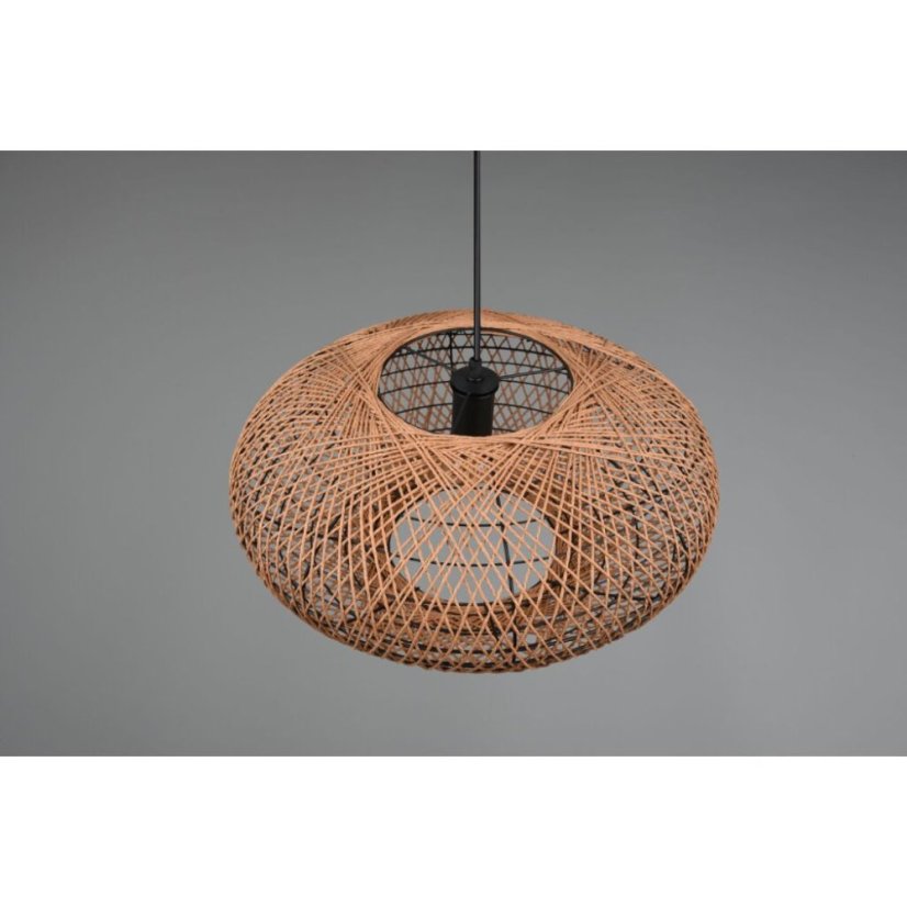 TRIO 312300136 HEDDA závesné svietidlo D520mm 1xE27 matná čierna, sisal