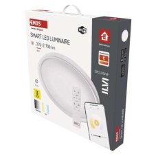 Emos ZM5192 LED GoSmart stropní/nástěnné přisazené klasické svítidlo kruh průměr 500 × 70 mm 45W 2700lm 2700–6500K bílá