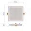 Emos ZD2442 LED RUBIC stropní vestavné klasické svítidlo čtverec 170 × 170 × 26 mm 18W 1800lm 4000K bílá