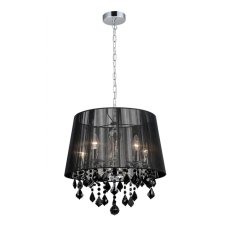 MDM-2572/5 BK ITALUX Cornelia glamour křišťálové závěsné svítidlo 5x40W E14 IP20
