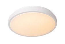 LUCIDE 79110/35/31 DASHER stropné svietidlo so senzorom D348mm LED 18W/1150lm 2700K IP44 biela, opálová