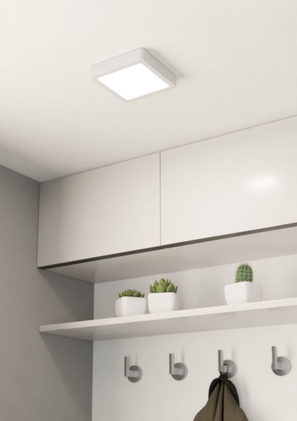 EGLO 900646 FUEVA 5 stropní svítidlo LED 160x160mm 11W/1350lm 3000K IP44 bílá