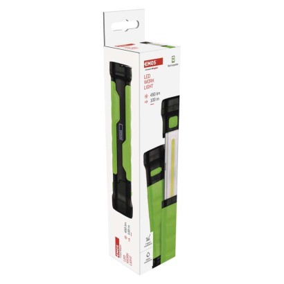 EMOS P4541 nabíjecí baterka LED COB 450lm zeleno-černá