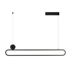 IMMAX 07231L NEO LITE OVALE Inteligentné závesné LED svietidlo 50W 122cm čierna