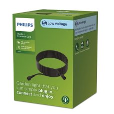 Philips 8720169269354 GardenLink Low Volt nízkonapäťový vonkajší predlžovací kábel 10000mm IP67 čierna