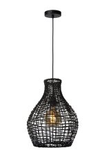LUCIDE 03438/35/30 ALBAN Závesné svietidlo E27 1x40W čierna