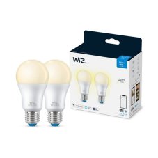 Philips WiZ Dimmable 871951455007 LED žiarovka 2-set E27 8W/806 lm A60 2700K