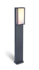 LUTEC CONNECTED 7193003118 QUBO exteriérový záhradný stĺpik LED 16W 1000lm 2700-6500K+RGB IP54 tmavá šedá