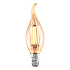 EGLO 110059 LED celosklenená žiarovka E14 Vintage filament CF35 plamienok 4W/26W 270lm 2200K jantárová
