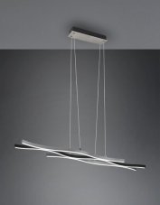 TRIO 341210305 BLAZE závesné svietidlo SMD LED V1500mm 35W/4300lm 2300+3000+4000K brúsený hliník, switchdimmer