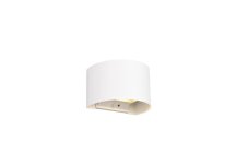 TRIO Reality R27769131 TALENT vonkajšie nástenné svietidlo so senzorom SMD LED 2x5W/50lm 3000K IP44 biela matná, nabíjateľná batéria, USB-C port