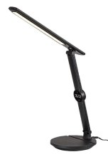RABALUX 74198 Isak stolové svietidlo LED 9W/570lm 3000+4000+6500K čierna, biela, USB port, bezdrôtové nabíjanie