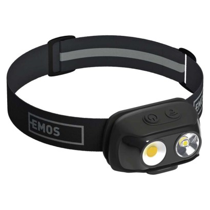 EMOS P3542 LED nabíjecí čelovka 500lm Li-pol USB-C IP44 černá