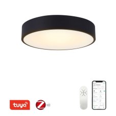Immax NEO RONDATE 07201L Smart stropné svietidlo LED D400mm 28W/1960lm 3000-6000K čierna, stmievateľné, diaľkové ovládanie, Zigbee 3.0