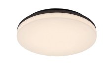 RABALUX 7265 Pernik exteriérové stropné svietidlo LED D280mm 24W/2400lm 3000K IP54 čierna, biela