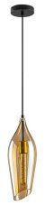 RABALUX 72201 Bellini závesné svietidlo 1xE27 D140mm čierna, jantárová