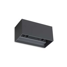 Ideal lux 313412 OUTDOOR ATOM vonkajšie nástenné svietidlo LED 25W 2100/1340lm 3000K IP54 antracitová