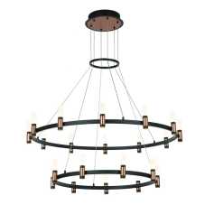ITALUX PND-280110130-21B-MBL Alamo závěsné svítidlo LED D950mm 84W/3360lm 3000K černá matná, bronz