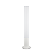 Exteriérové stojanové svietidlo Ideal lux 135755 EDO OUTDOOR PT1 ROUND BIANCO 1xGX53 15W biela IP44