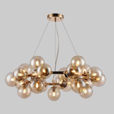 Italux PND-5252-25-GD-CGN závěsné svítidlo Cabella D680mm 25x28W G9 zlatá, koňaková