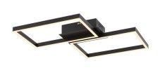 RABALUX 71032 Ludano stropné svietidlo LED 410x460mm 40W/2400lm 2700-6500K matná čierna, biela, stmievateľné, diaľkový ovládač