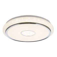 GLOBO 48389-40 DANI stropné svietidlo LED D500mm 40W/3100lm 3000-6500K biela, chróm, opál, stmievateľné, diaľkové ovládanie, starlight efekt, krištáľový efekt