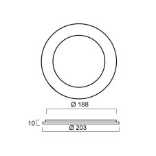 Sylvania 0049048 INTERRATA ADJUSTABLE L matné sklo